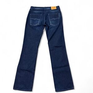 Vintage Nudie Jeans low slim Jim dark wash cotton jeans 34 waist mens